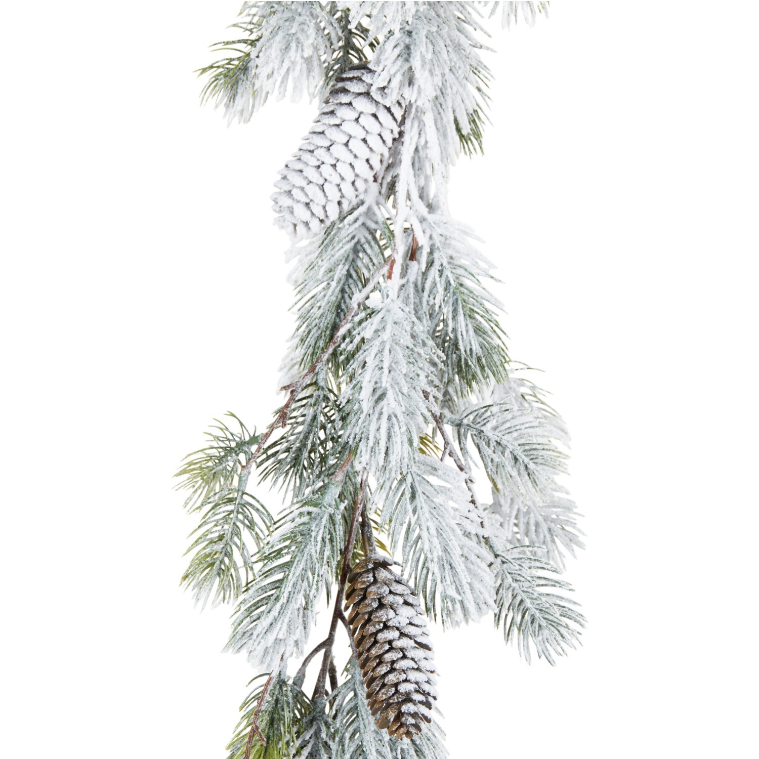 Frosted Pine Garland White Image 3