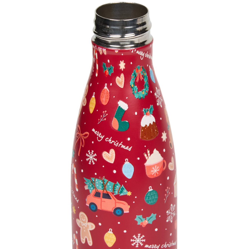 Stainless Steel Double Wall Vacuum Christmas Bottle Image 6