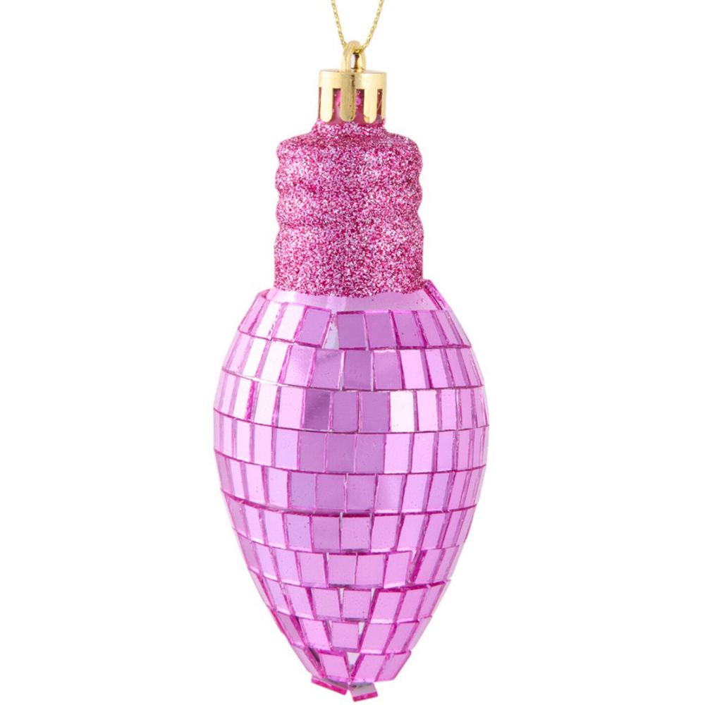 Pack of 3 Disco Light Bulb Baubles Image 6