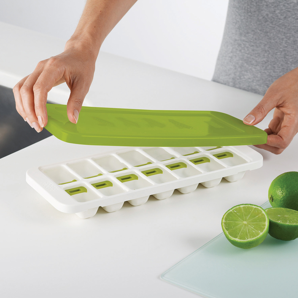 Joseph Joseph QuickSnap Plus White and Green Ice Cube Tray Image 7
