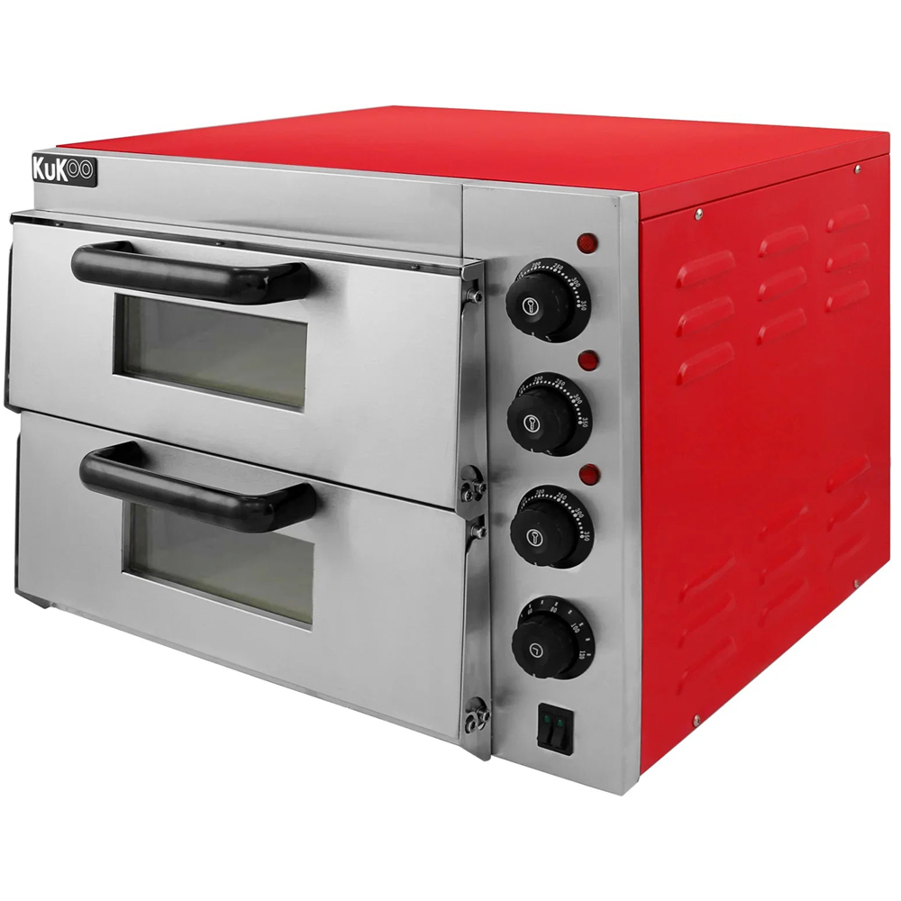 KuKoo 10321 16 inch Twin Deck Electric Pizza Oven Image 2
