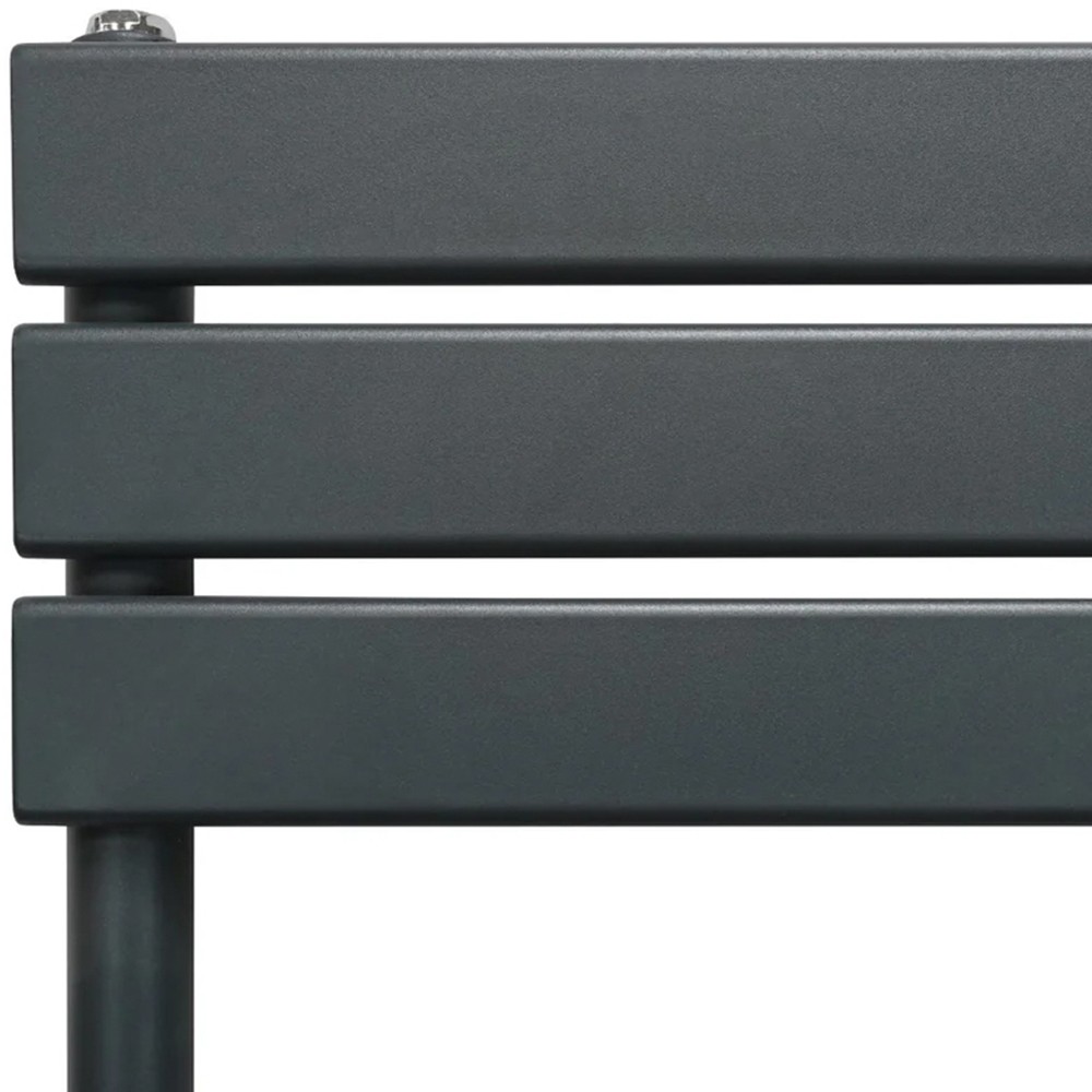 Monster Shop 2070BTU Anthracite Grey Flat Panel Towel Radiator 1200 x 500mm Image 4