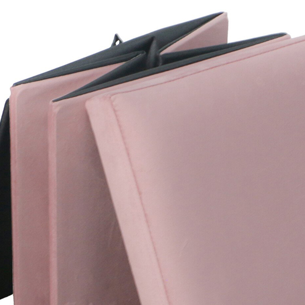 Seville Velvet Storage Box - Pink Image 6