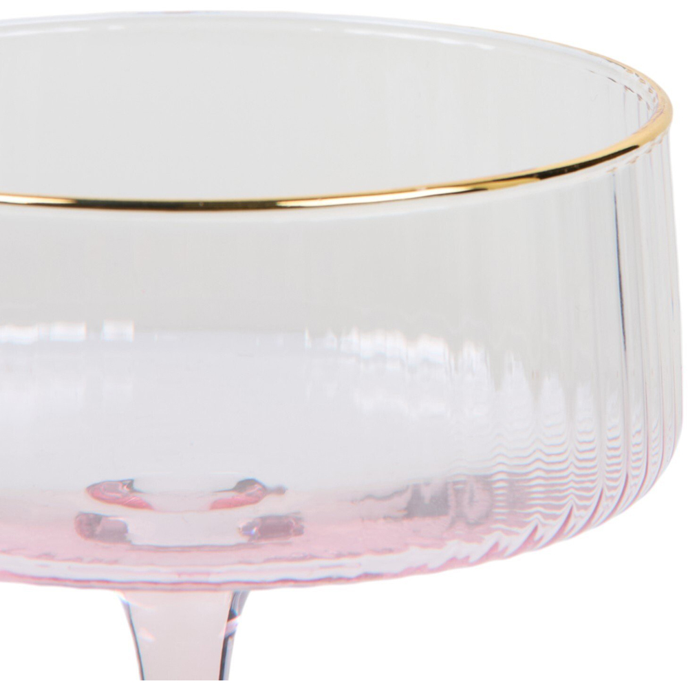 Ombre Coupe Glass Pink Image 4