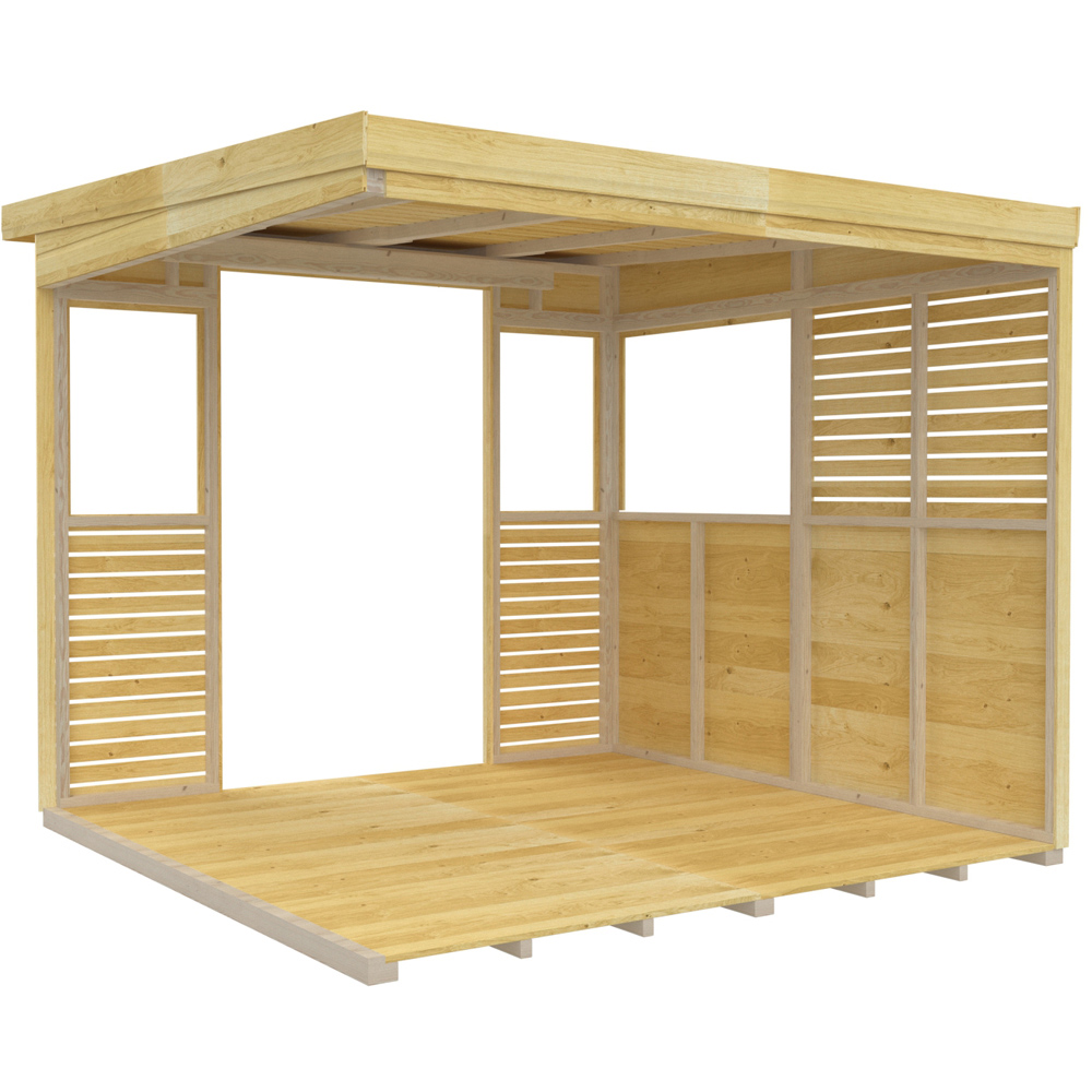DIY Sheds 8 x 8ft Pressure Treated Tongue and Groove Timber Outdoor Kitchen Shelter Image 3