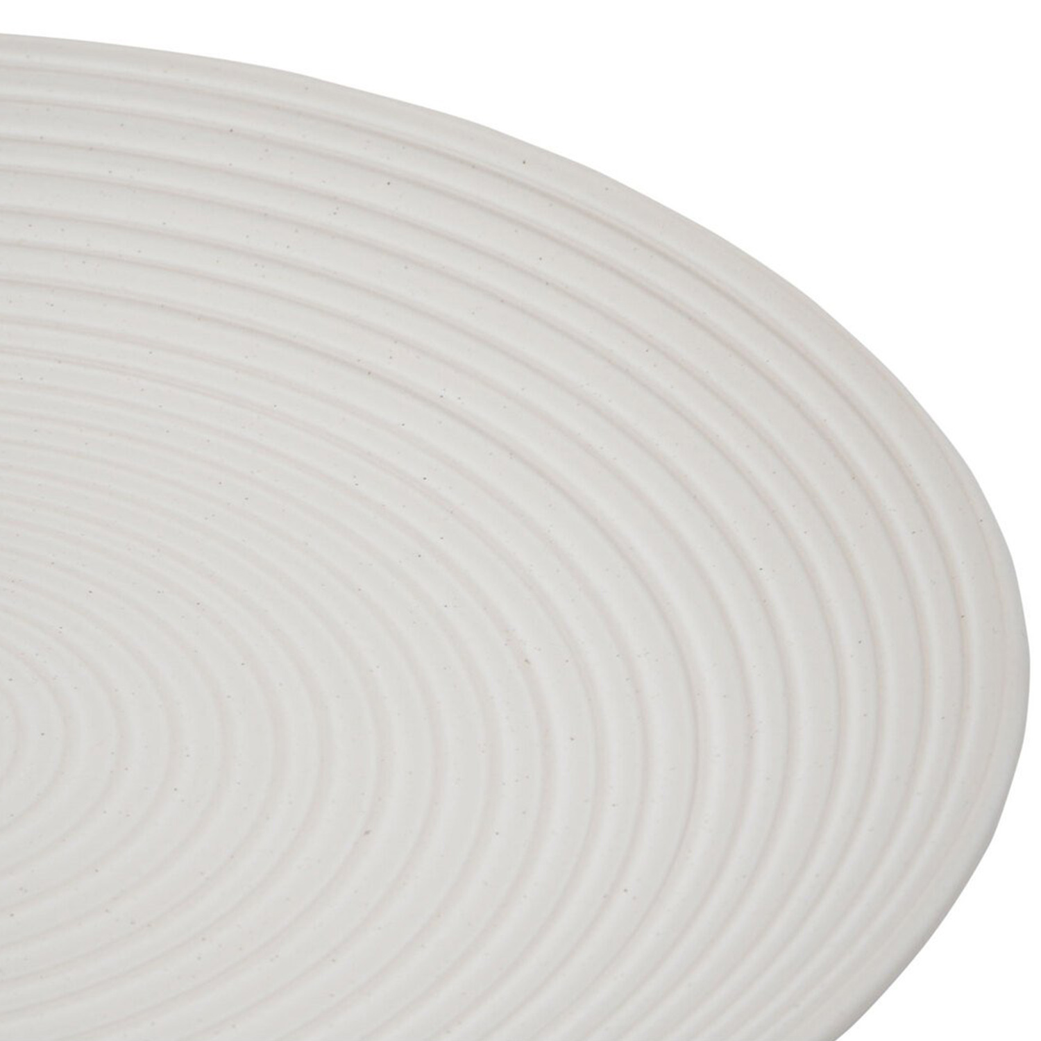 Genoa Ribbed Plate - Cream / Dinner Plate Image 2