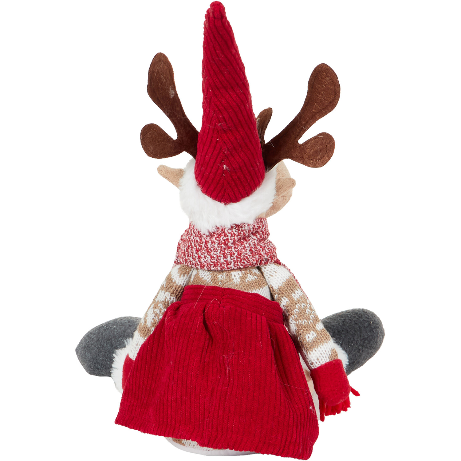 Shelf Sitting Red Reindeer  - Red Image 3