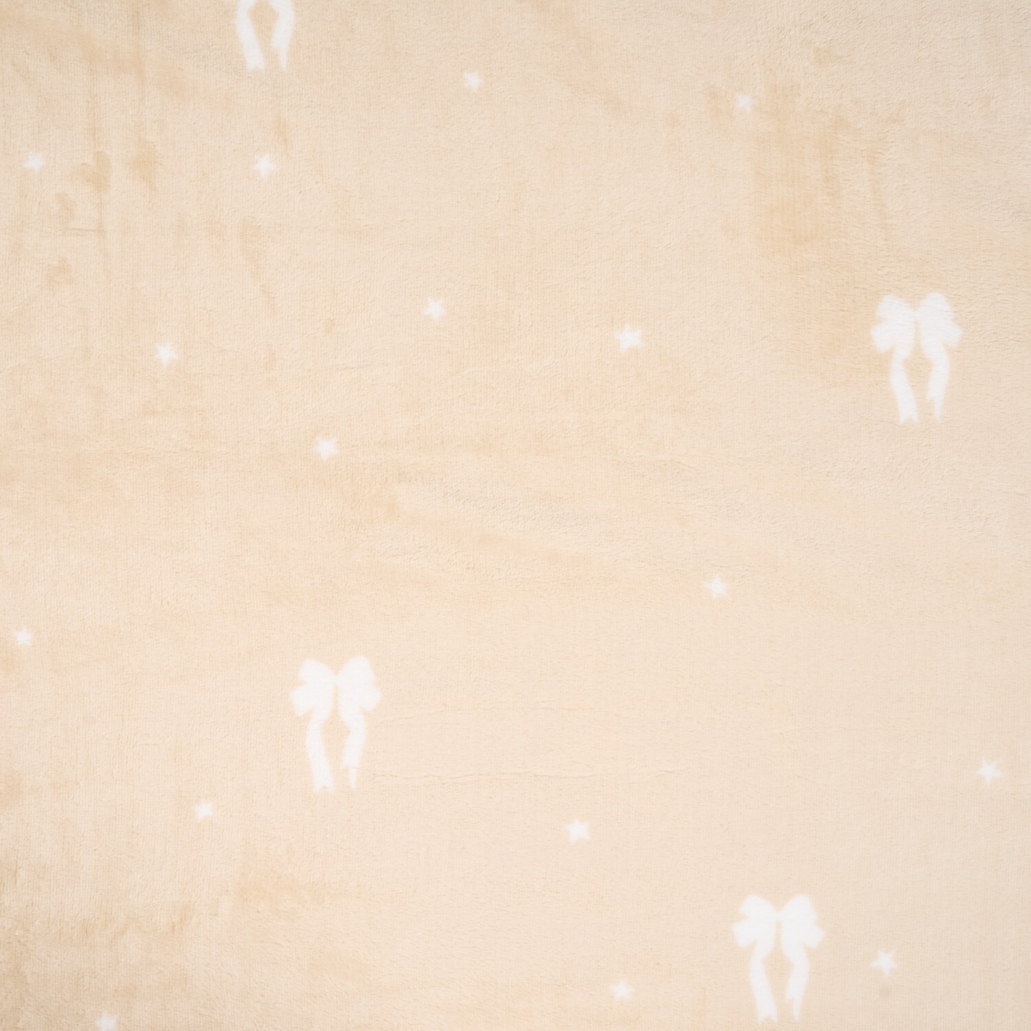 Bows Printed Fleece Throw Natural Image 4