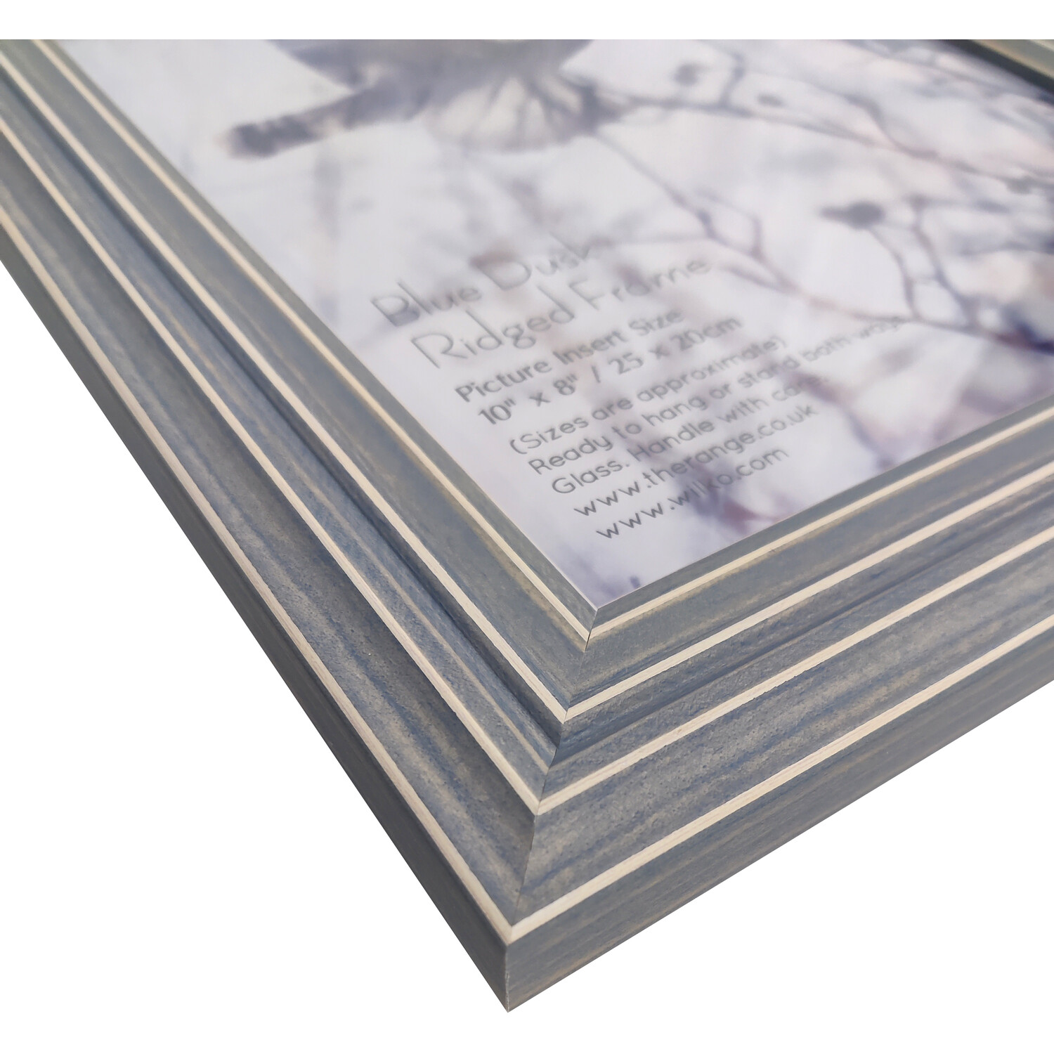 Blue Dusk Ridged Frame - Blue / 25x20cm Image 3