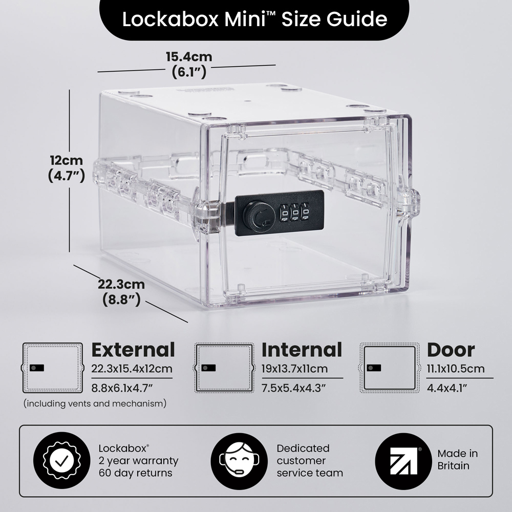 Lockabox 3L Crystal Lockable Mini Storage Box Image 4