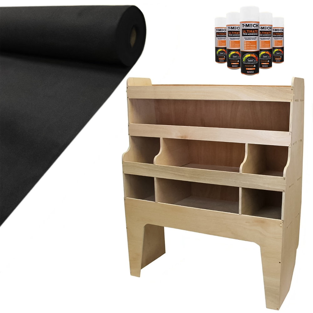 Monster Shop 11m2 Black Van Lining Glue and VW Transporter Rack Image 6