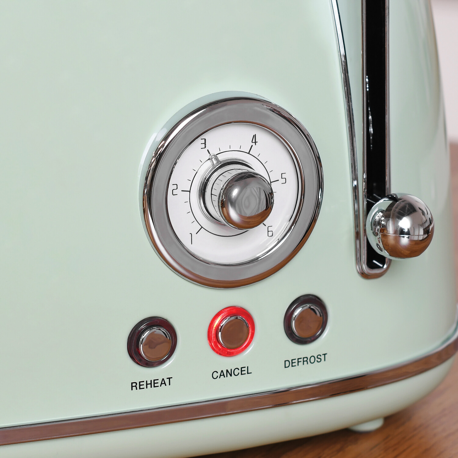 Retro 4 Slice Toaster Sage Image 5