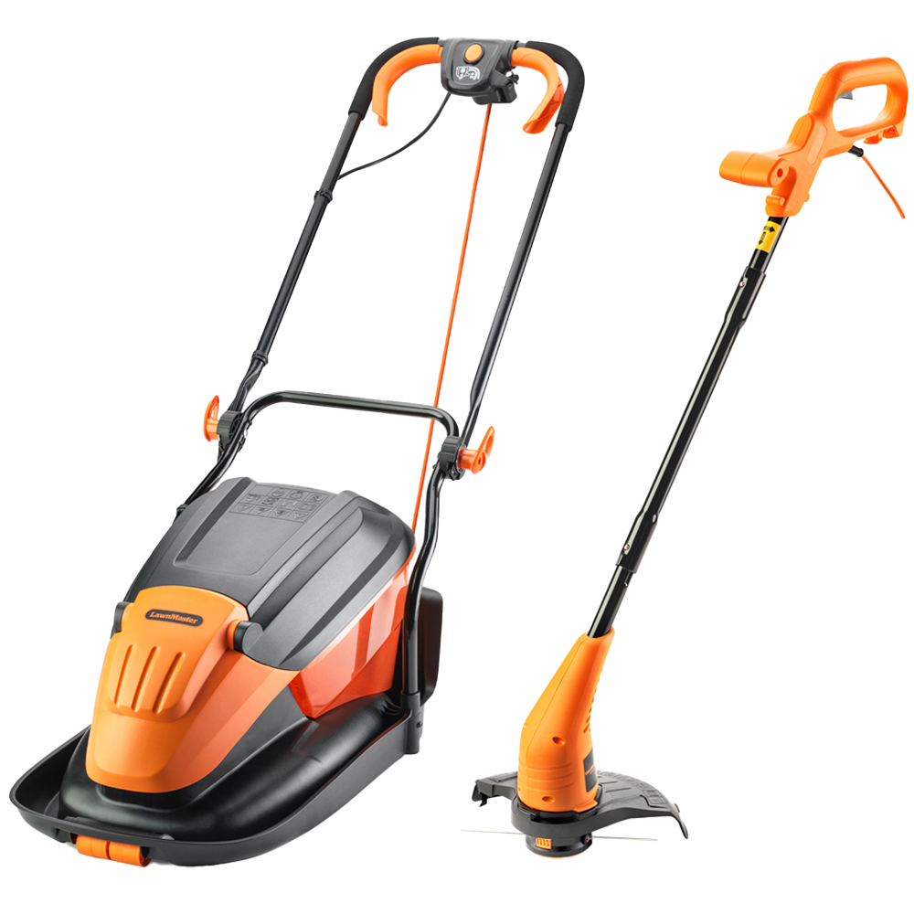 LawnMaster MEH1733 1700W 2-in-1 33cm Hover Collect Lawn Mower and Line Trimmer Set Image 1