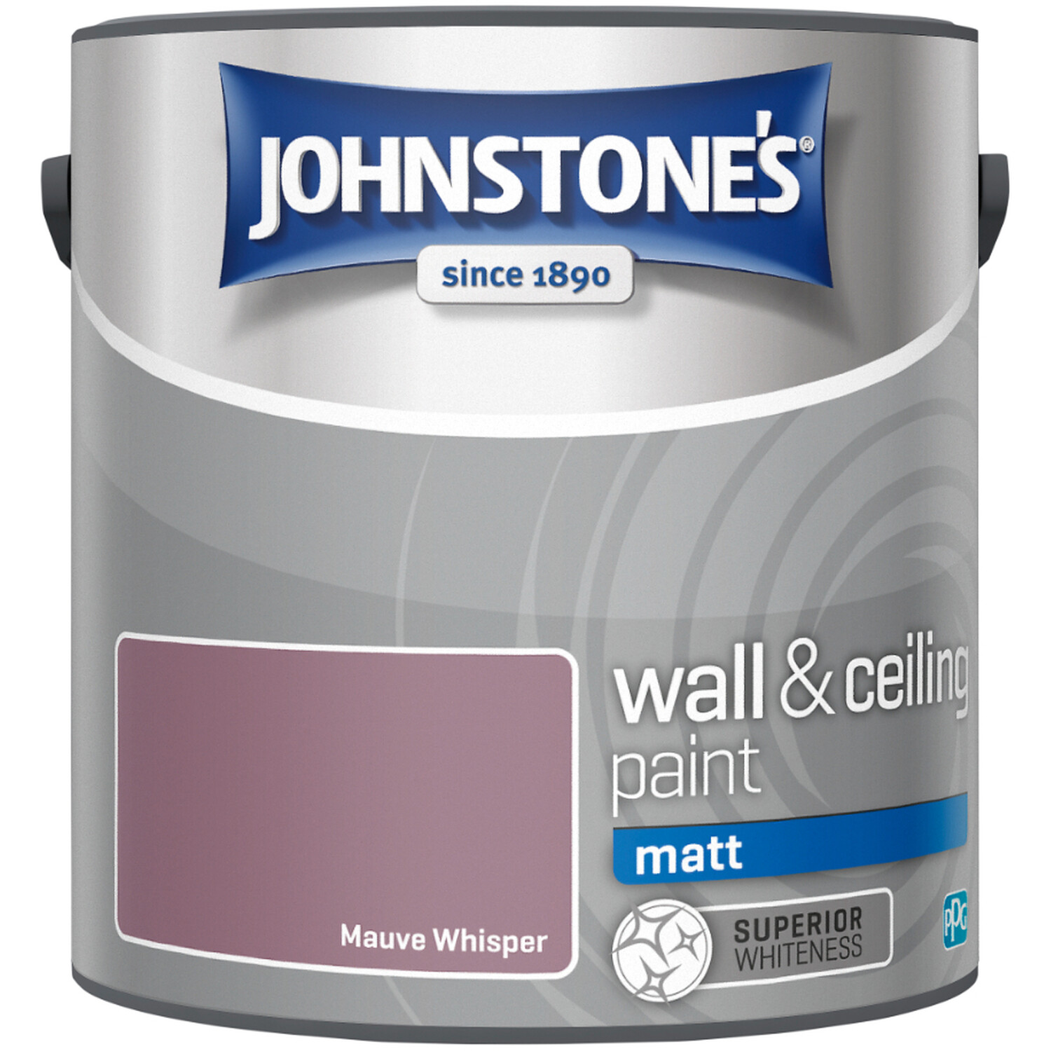 Johnstone's Walls & Ceilings Mauve Whisper Matt Emulsion Paint 2.5L Image 2