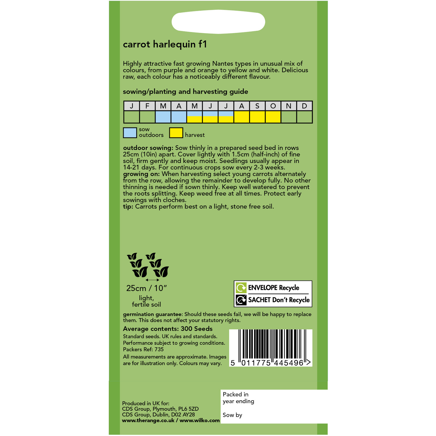 Carrot Harlequin Seeds Image 2