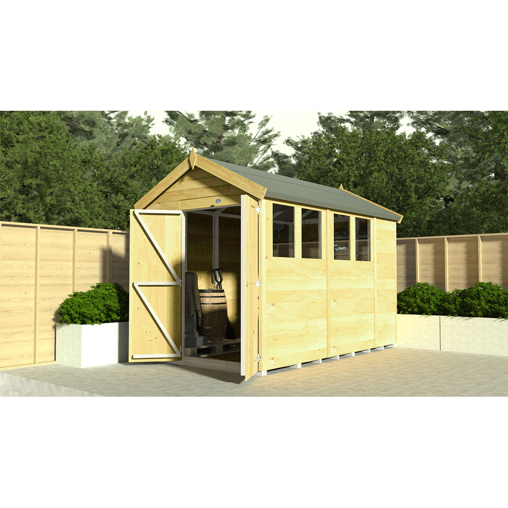 DIY Sheds 6 x 16ft Tongue and Groove Timber Apex Security Garden Shed Image 4