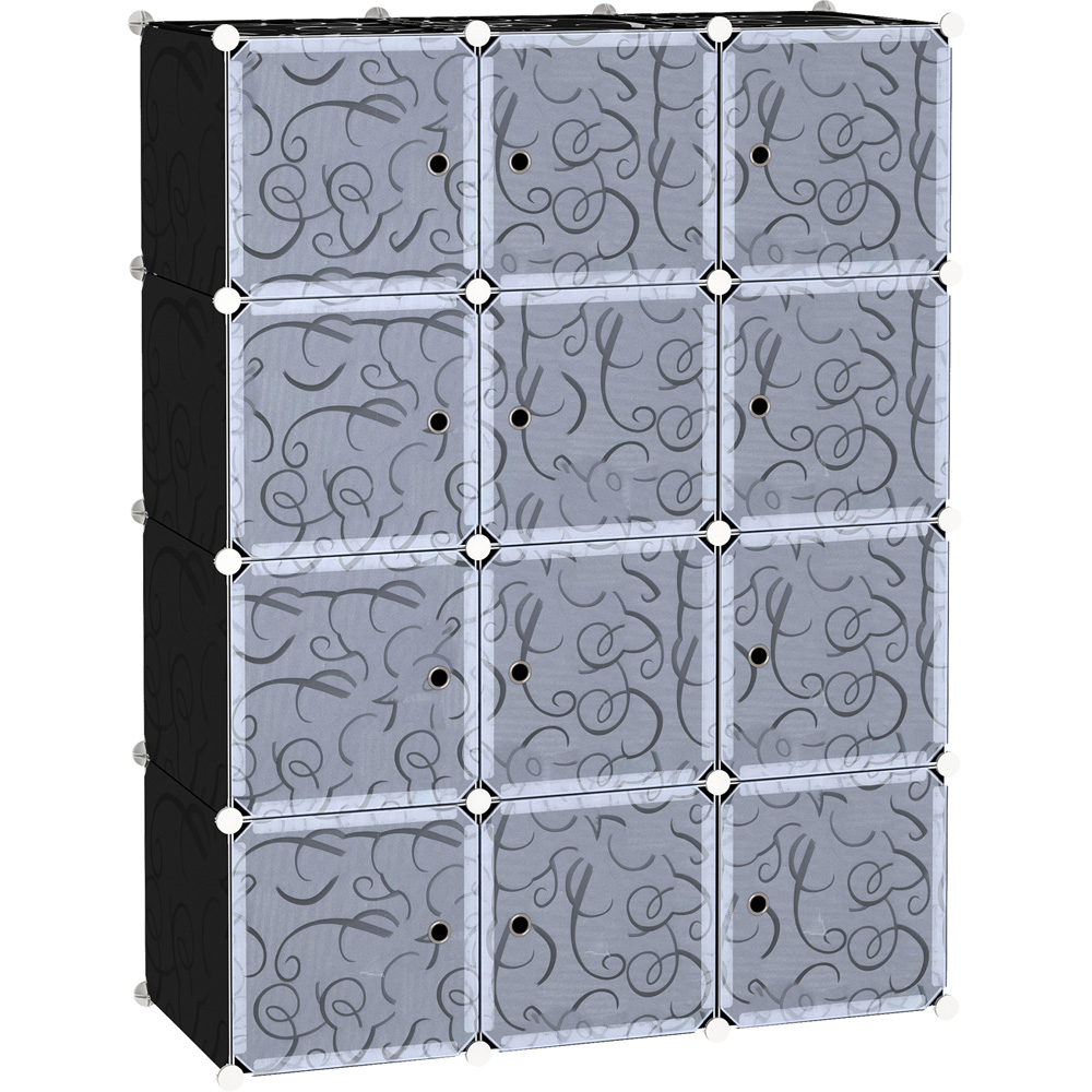 Portland Multi-Storage Modular Plastic Cube Cabinet Image 2