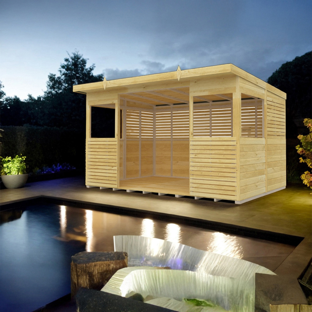 DIY Sheds 12 x 8ft Pressure Treated Tongue and Groove Timber Outdoor Kitchen Shelter Image 6