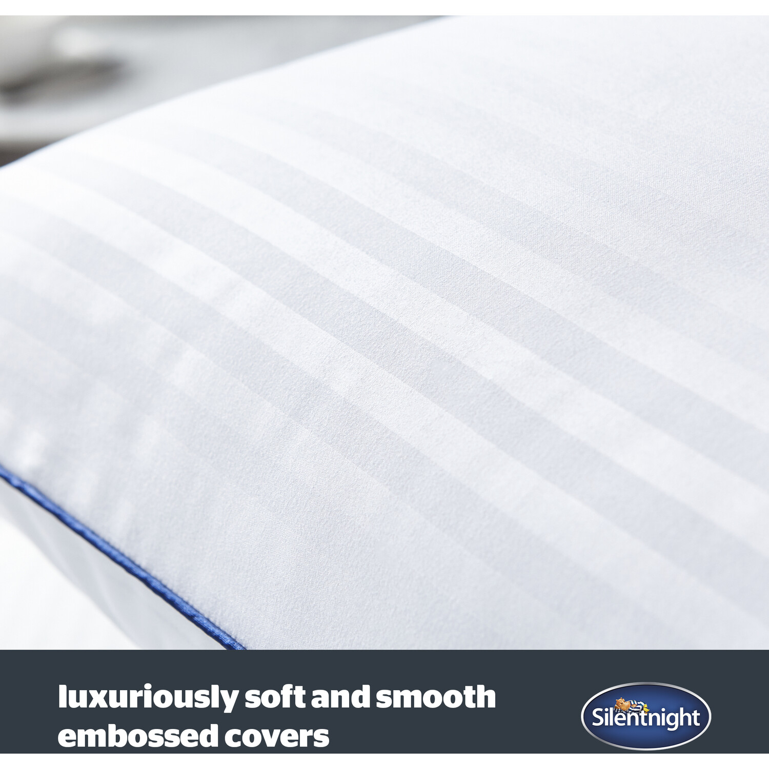 Silentnight Hotel Collection Embossed Pillow 48 x 70cm 2 Pack Image 4