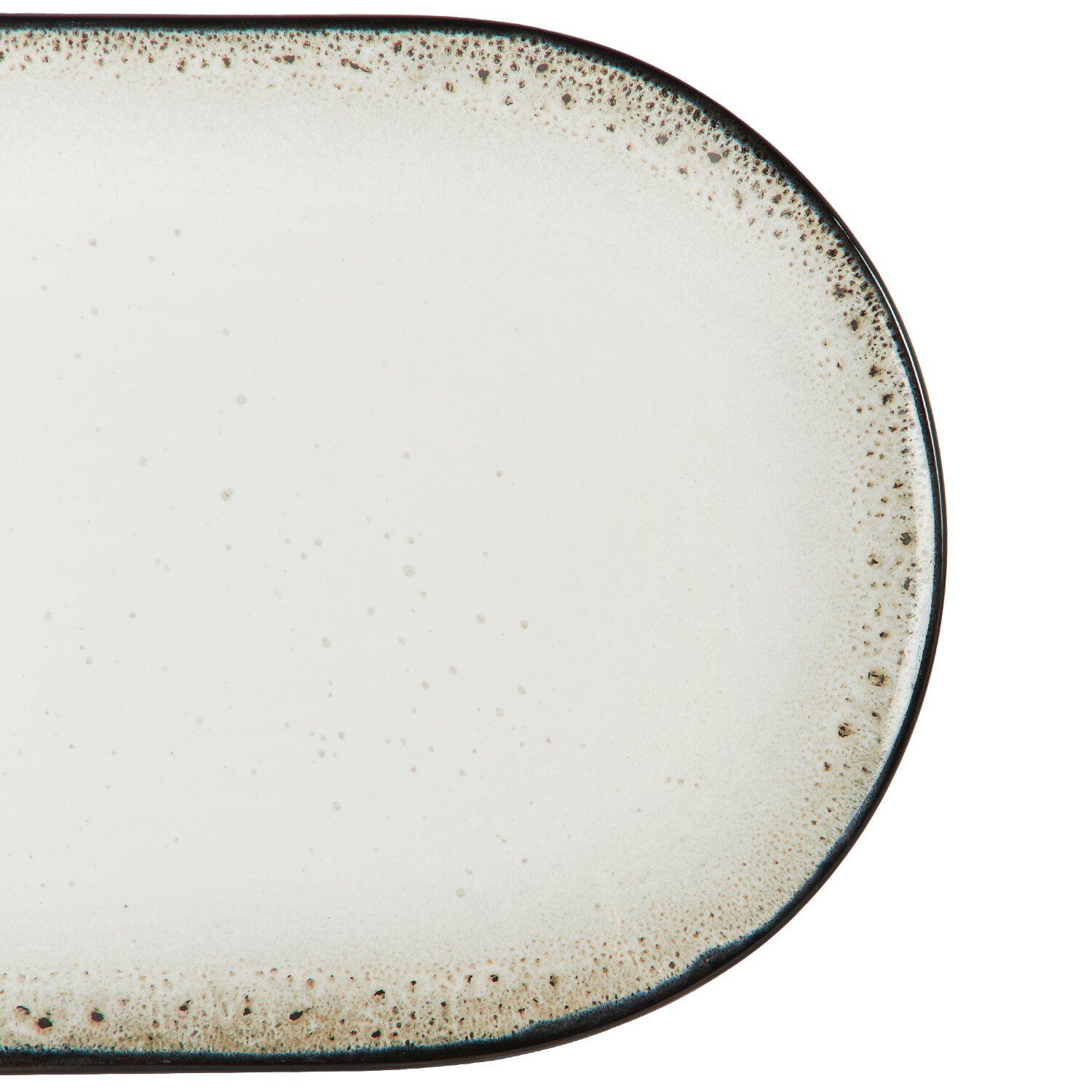 Kyanite Large Serving Platter - White and Black Image 2