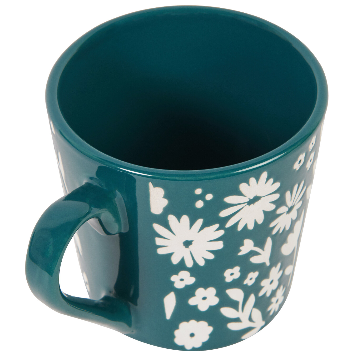 Flower Wax Resistant Mug - Emerald Image 3