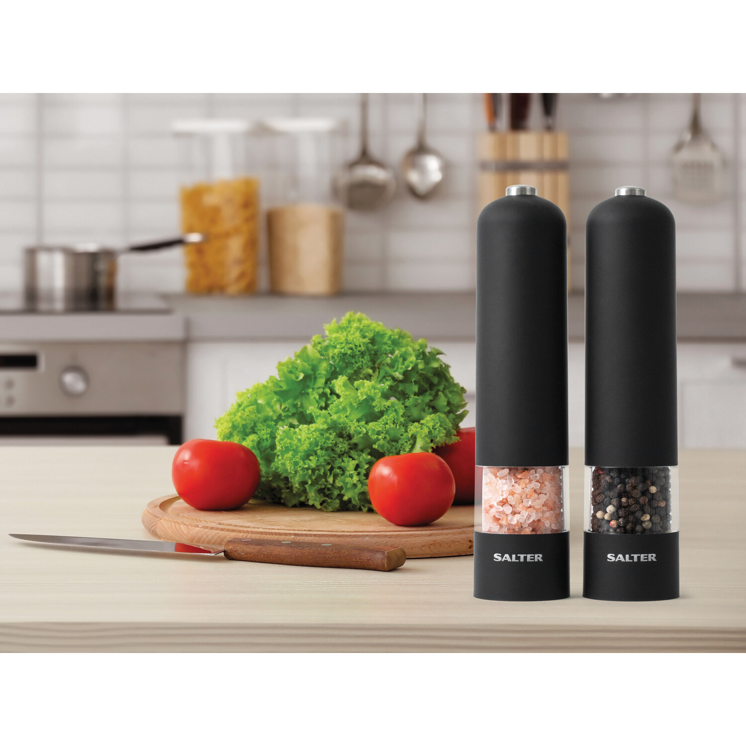 Salter Matte Electronic Mill Set - Black Image 4