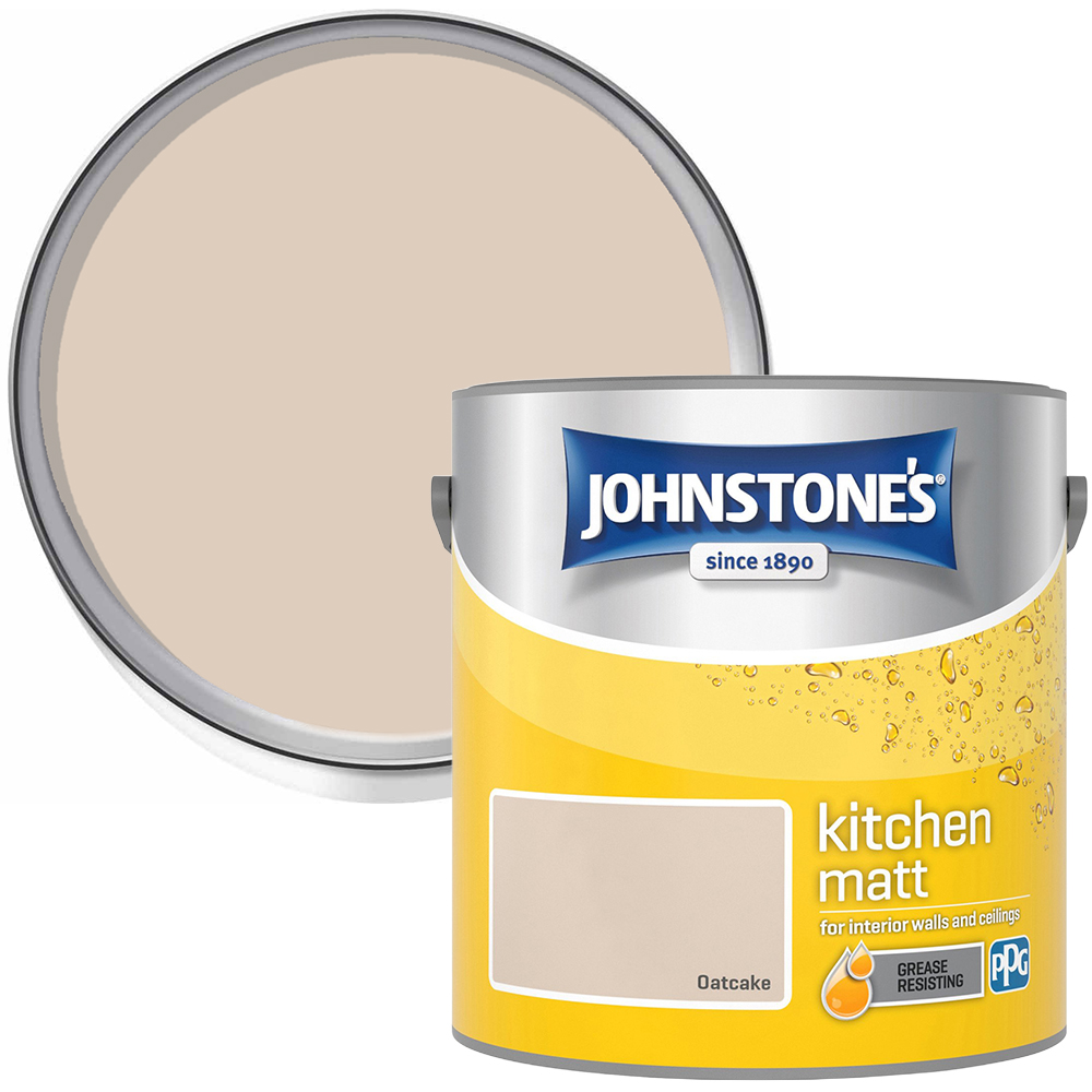 Johnstone's Kitchen Grease Resisting Matt Paint - Oatcake Image 1