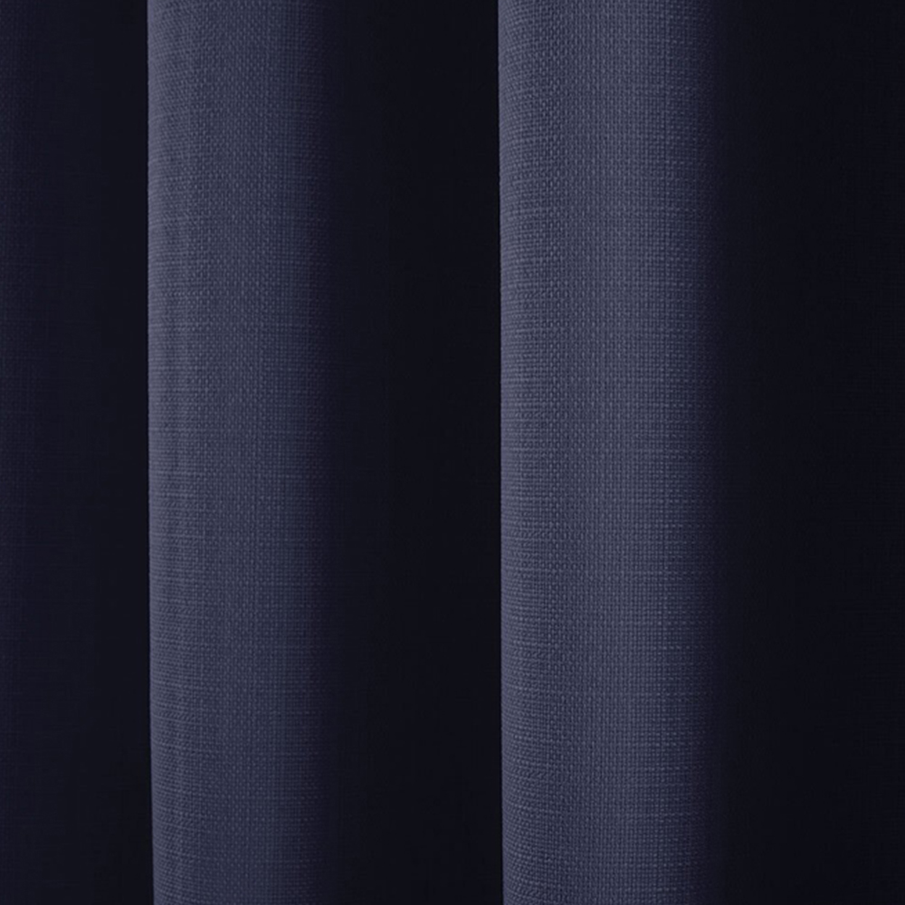 Divante Hoxton Navy Blackout Eyelet Curtains 229 x 168cm Image 4
