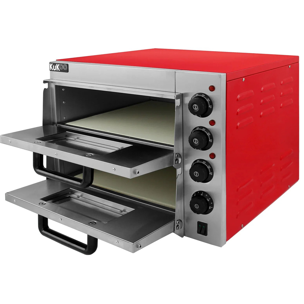 KuKoo 10321 16 inch Twin Deck Electric Pizza Oven Image 4