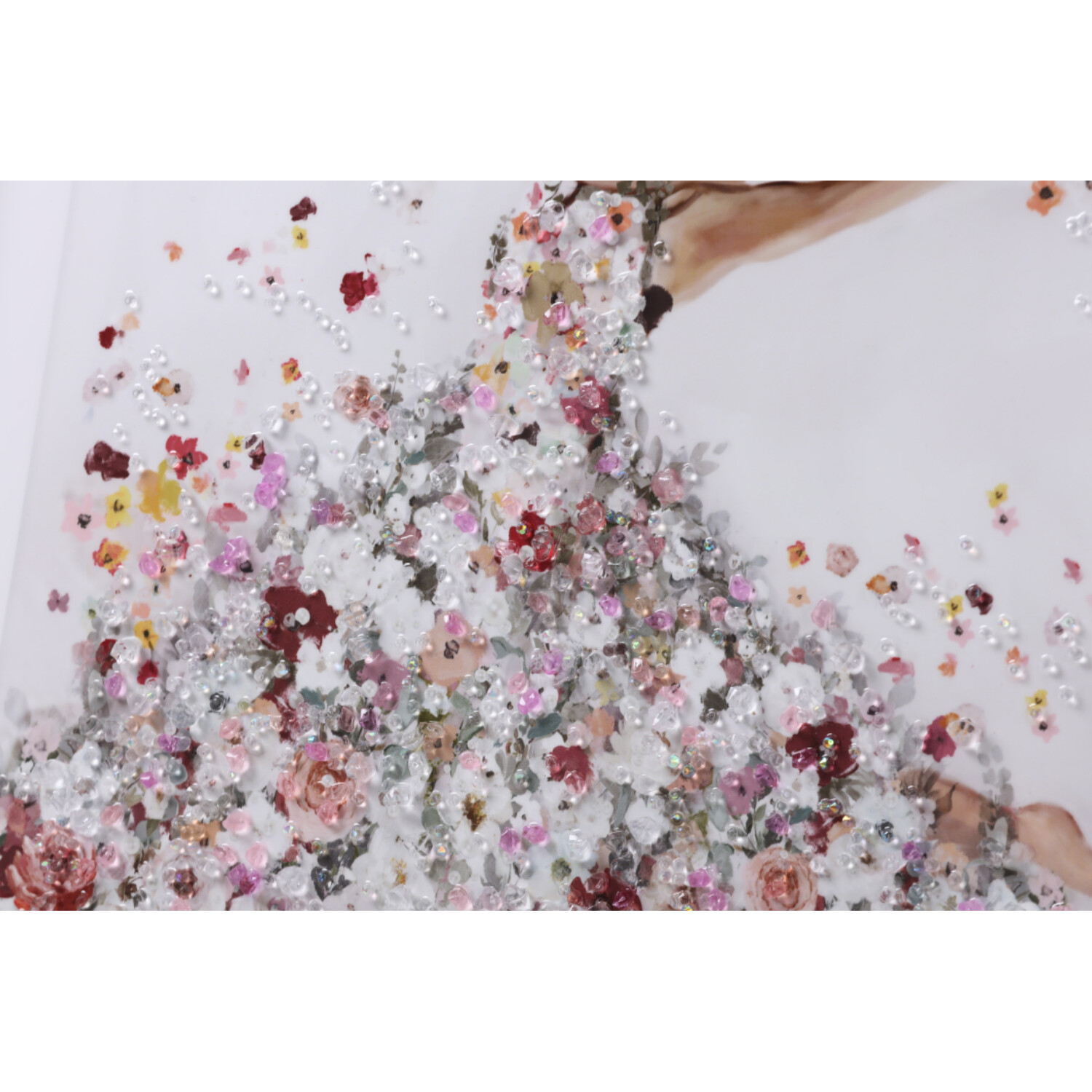 Floral Ballerina Embellished Art - Pink Image 3