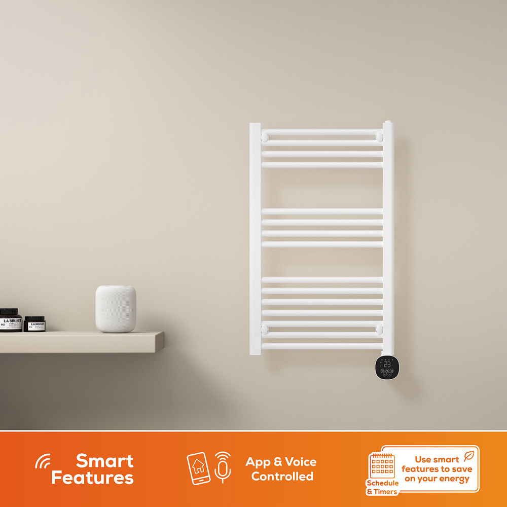 TCP Smart White Fixed Wi-Fi Towel Radiator 500W Image 5