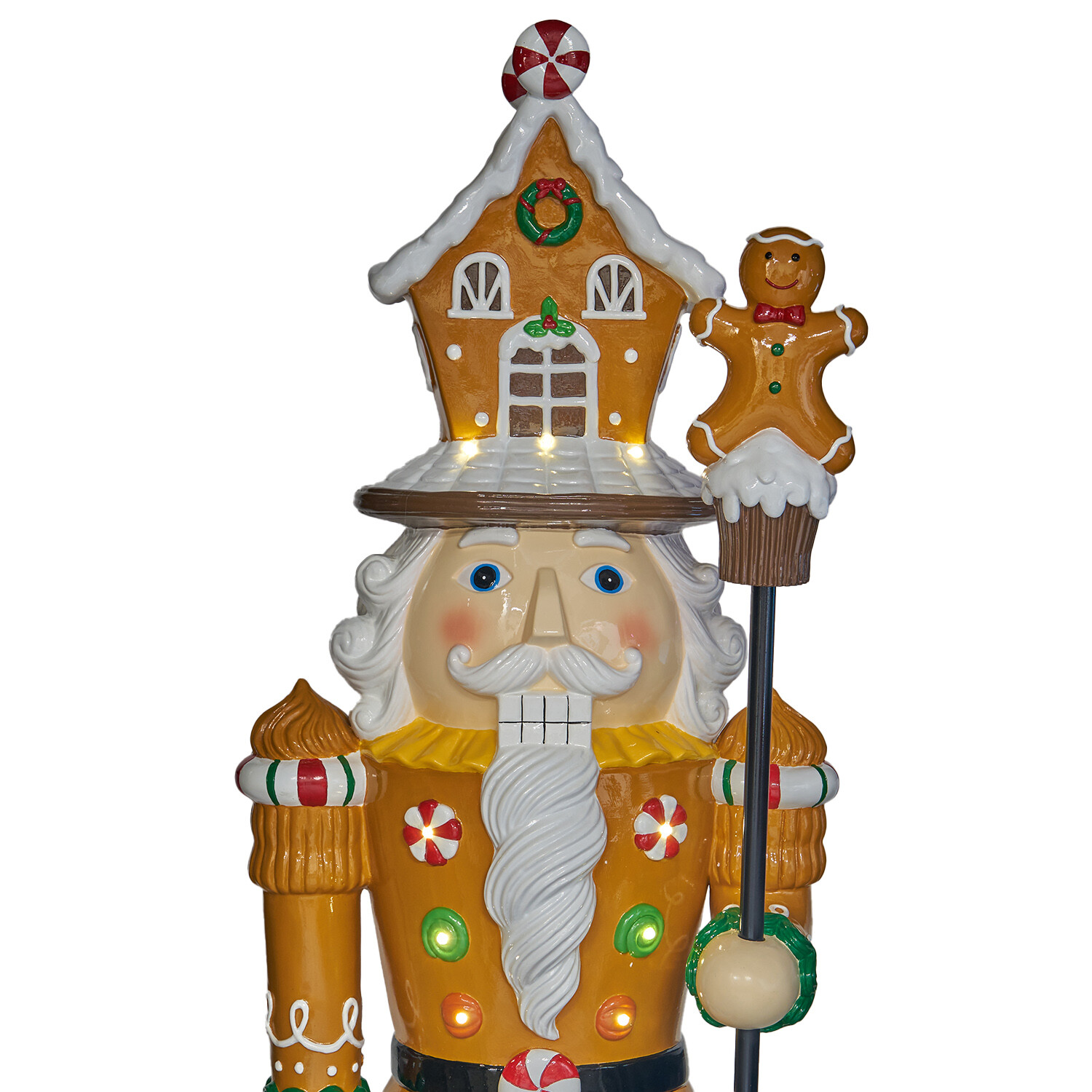 LED Gingerbread Nutcracker Multicolour Image 5