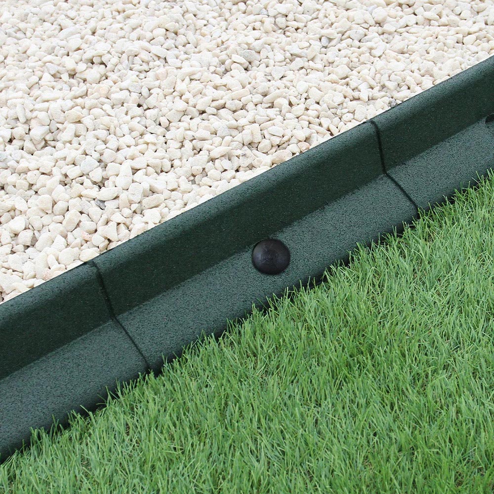 MonsterShop Green 4ft 46 Pack Flexible Lawn Edging Image 4
