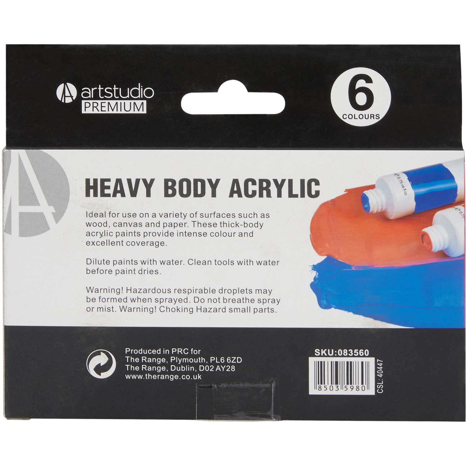 Art Studio Premium Heavy Body Acrylic Image 2