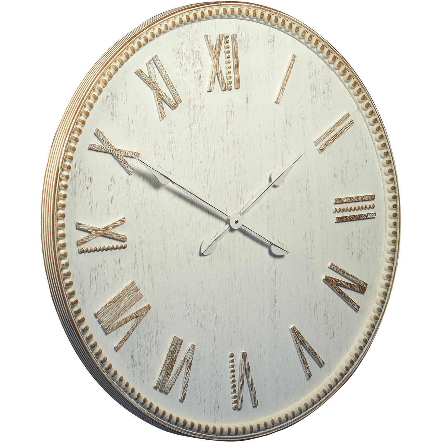 Natural Wooden Bohemia Round Wall Clock 80cm Image 4