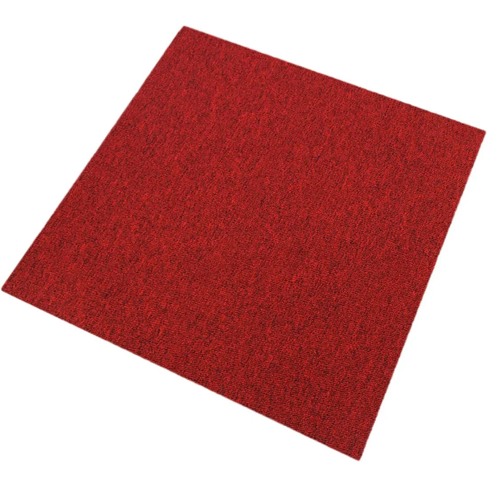 MonsterShop Scarlet Red Carpet Tiles 50 x 50cm 40 Pack Image 2