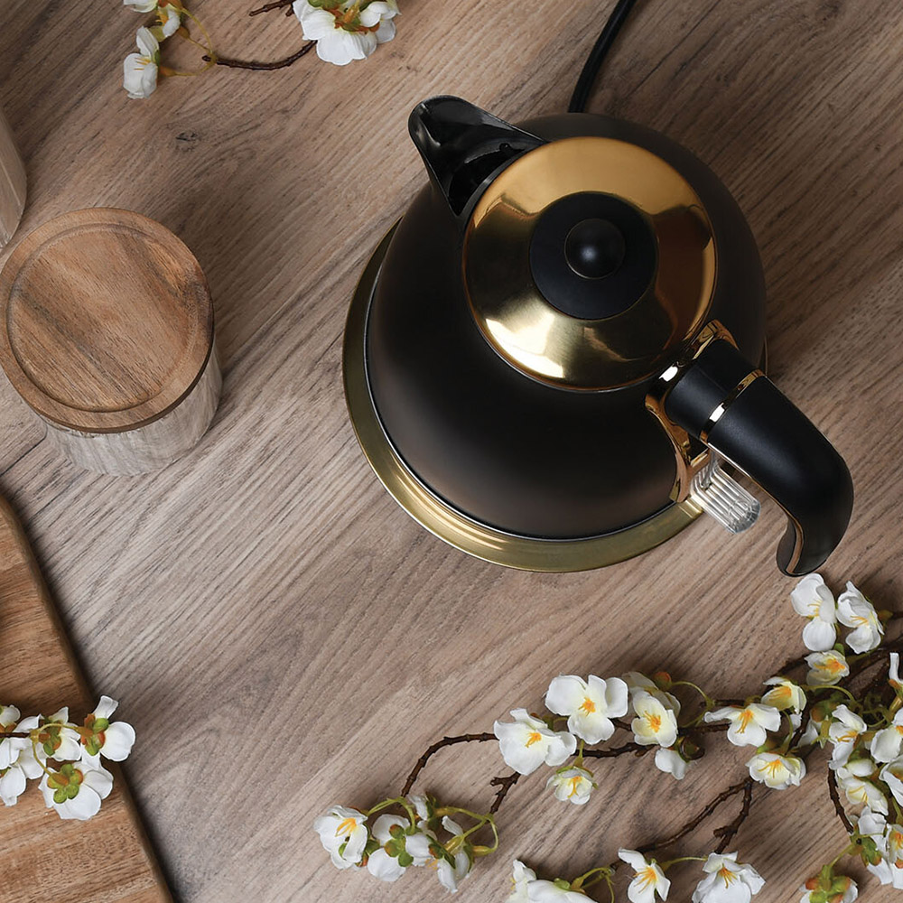 Ayano Stainless Steel Jug Kettle 1.7L - Black Image 5