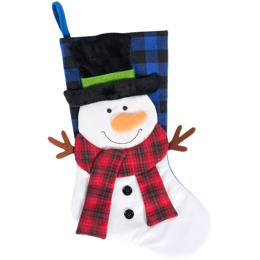 Santa or Snowman Novelty StockingMulticolour Image 5