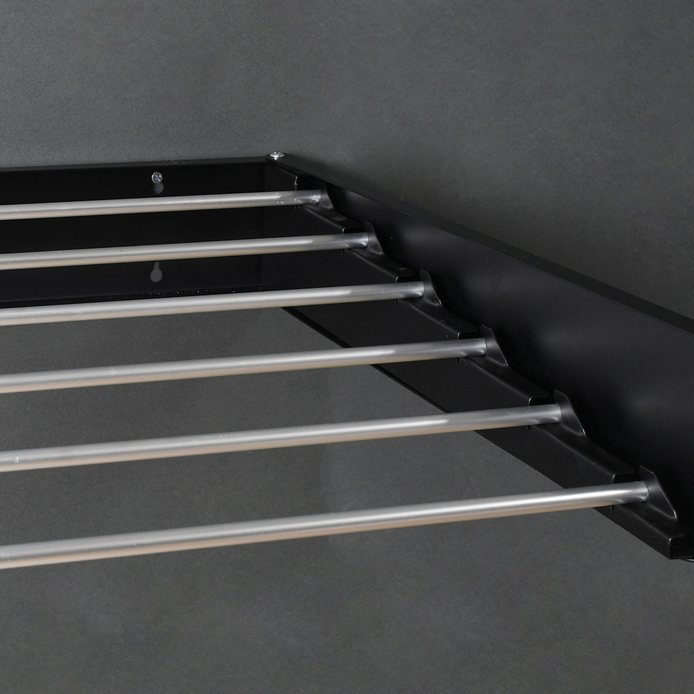 Argento Heavy Duty Wall Mounted Airer - Black Image 4