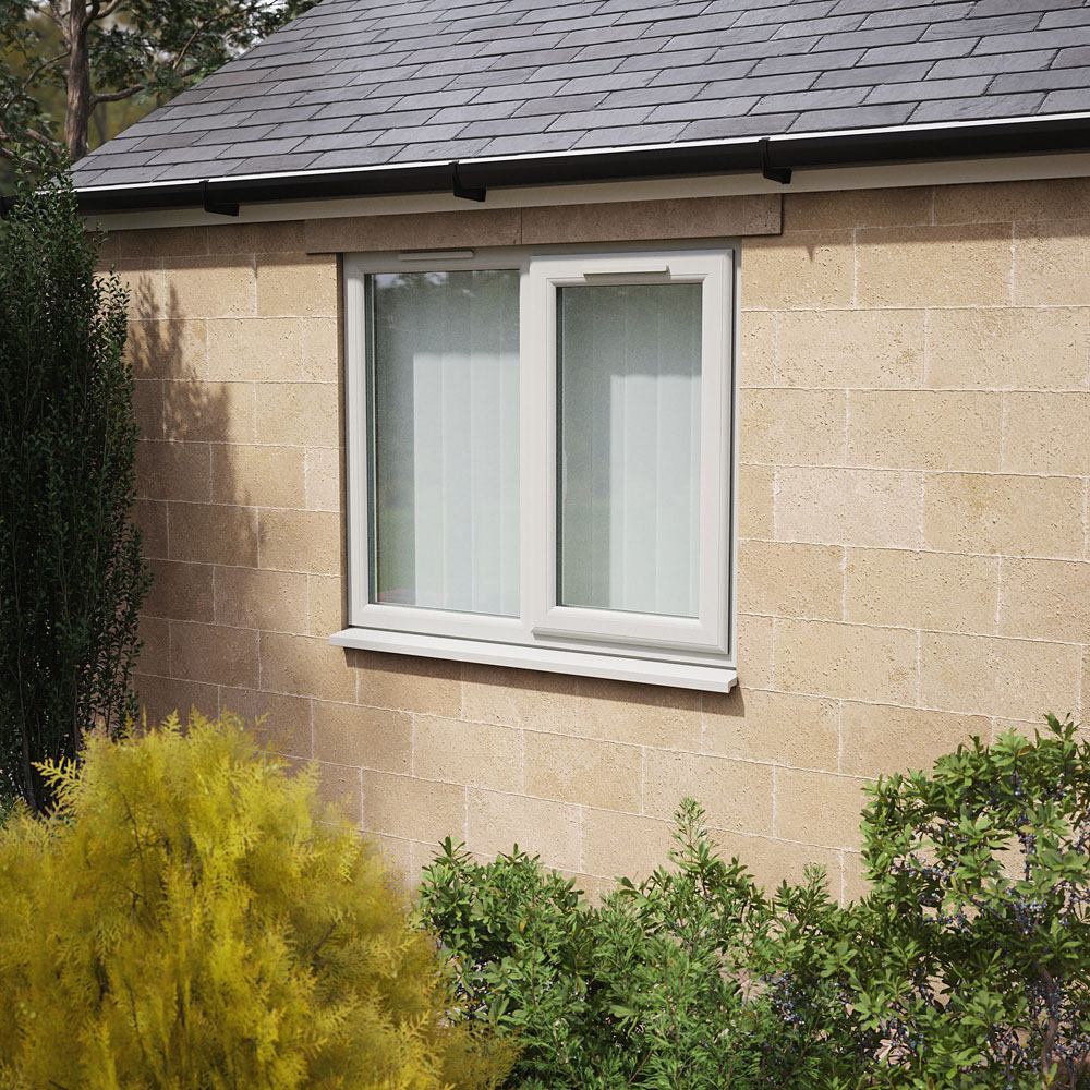 Crystal Agate and White RH Side Hung Next to a Fixed Clear Triple Glazed Window 1190 x 965mm Image 2