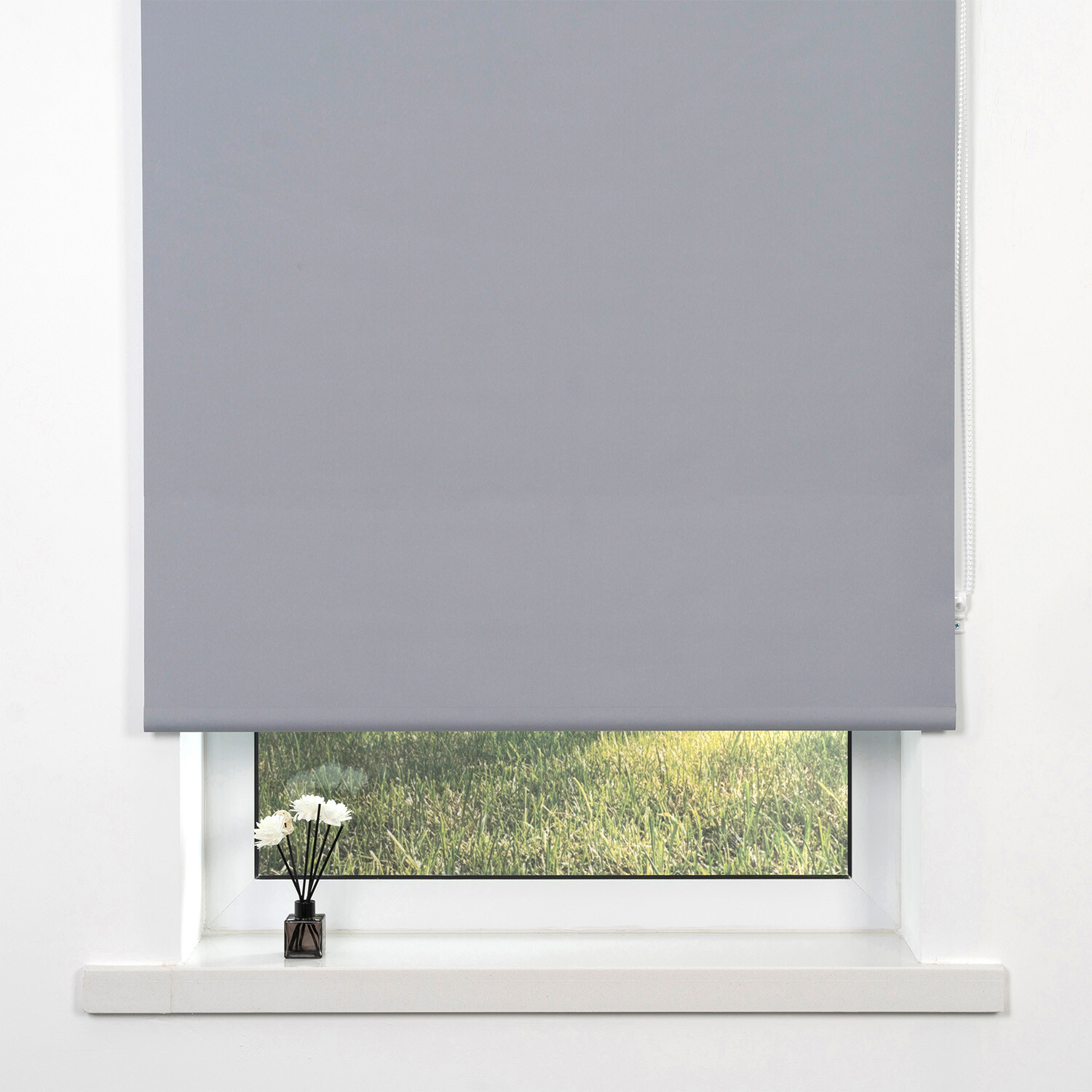 Divante Plain Blackout Roller Blind - Cloud Grey / 180cm Image 2
