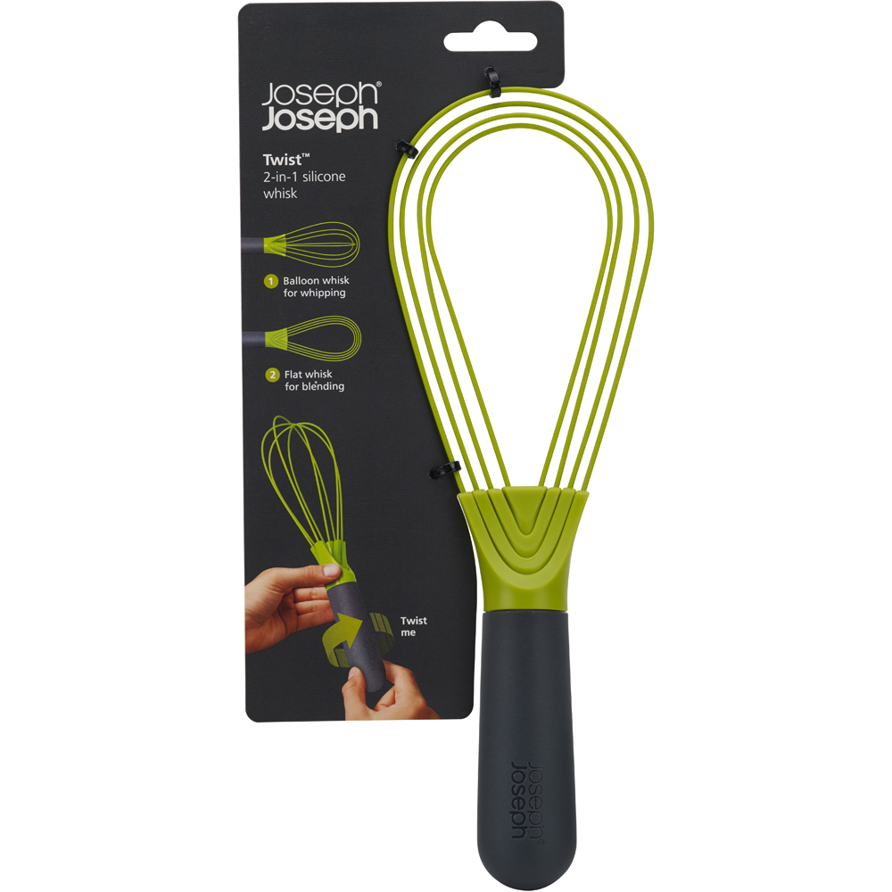 Joseph Joseph Twist 2-in-1 Grey and Green Whisk Image 3