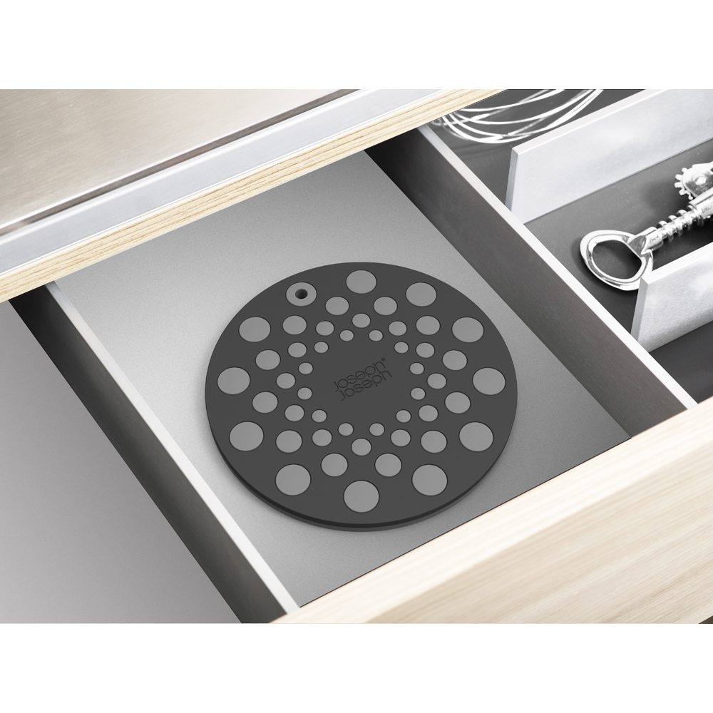 Joseph Joseph Spot-On 2 Piece Grey Silicone Trivet Image 4
