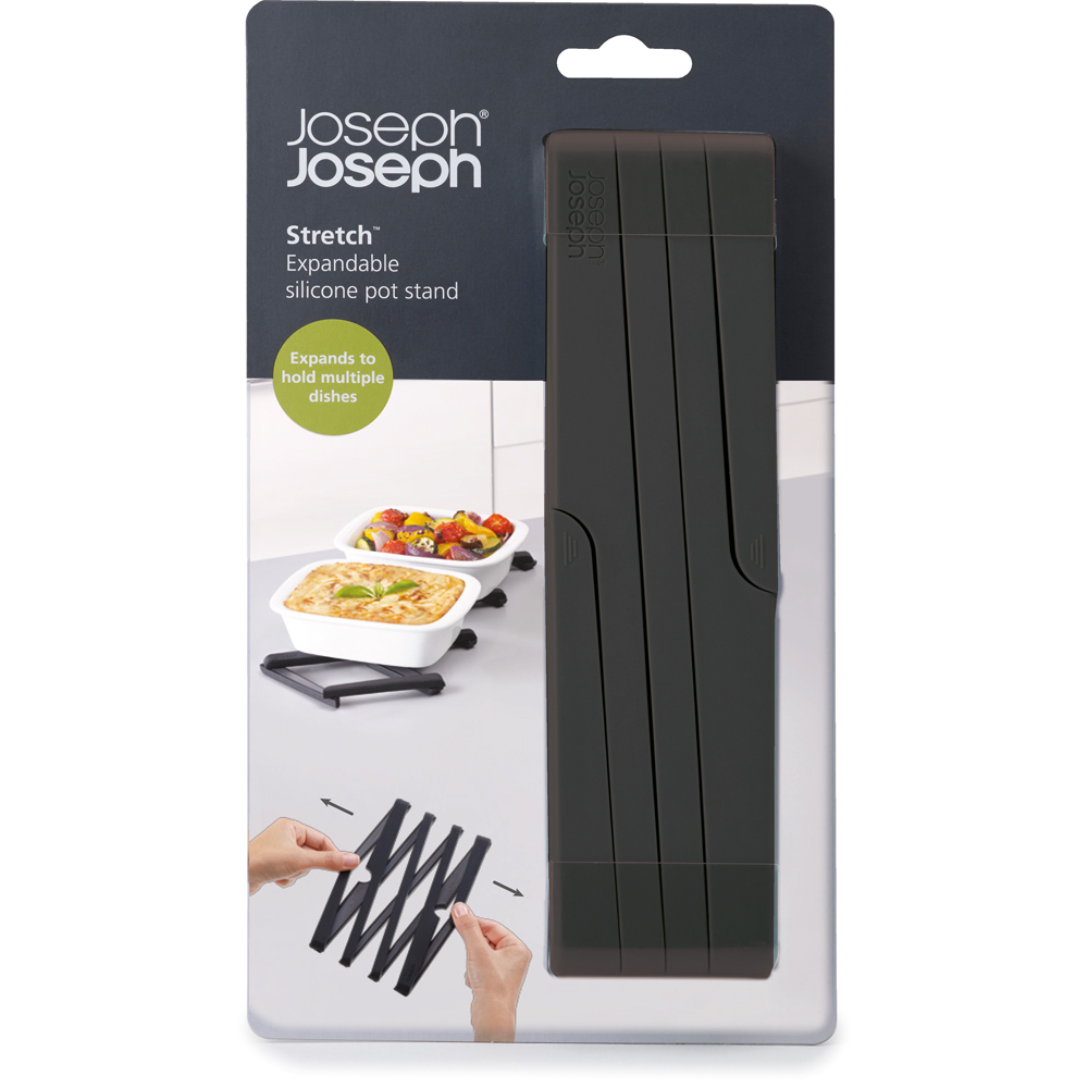 Joseph Joseph Stretch Black Silicone Expandable Trivet Pot Stand Image 3
