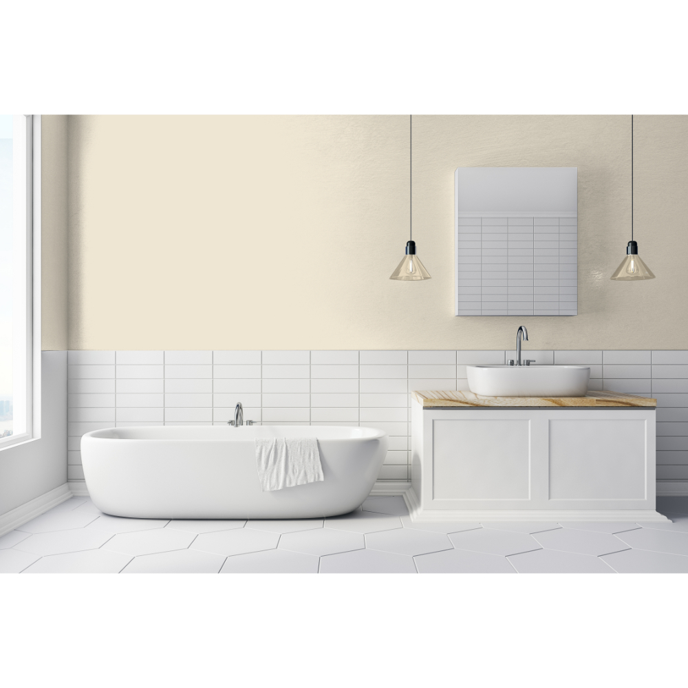 Johnstone's Bathroom Antique Cream Mid Sheen Emulsion Paint 2.5L Image 4