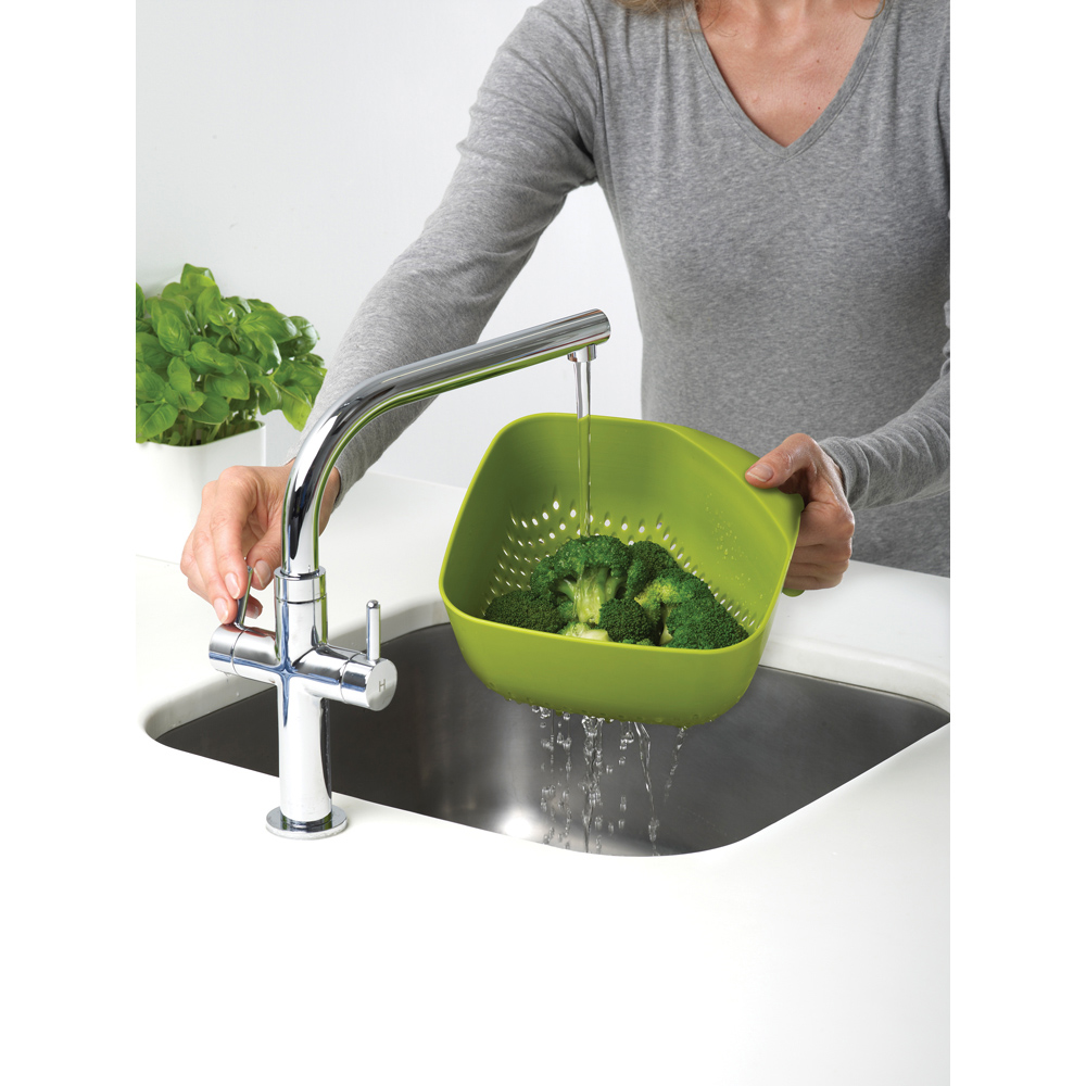 Joseph Joseph Square Green Colander Image 5