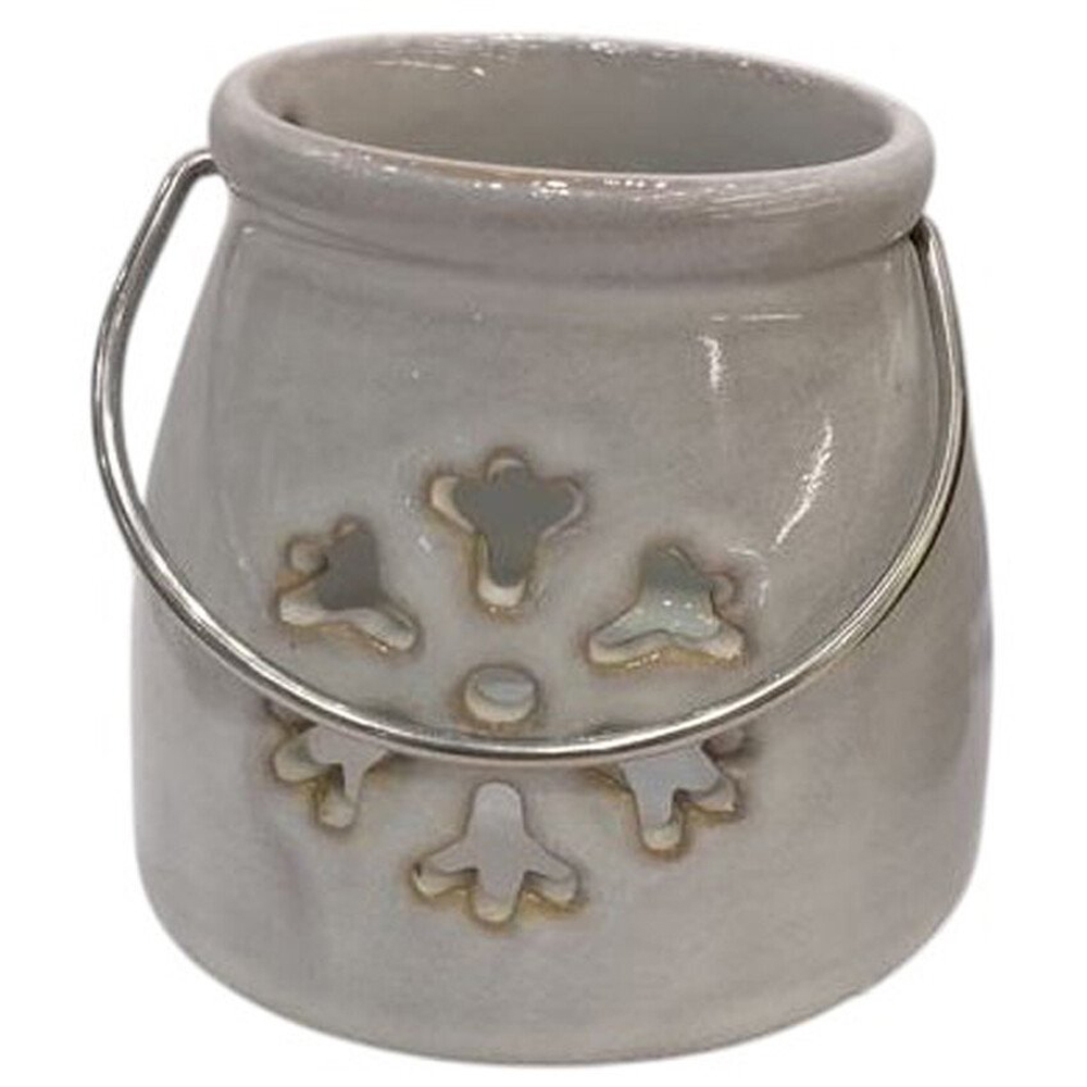 Cottage Tealight Holder Grey or Green Image 2