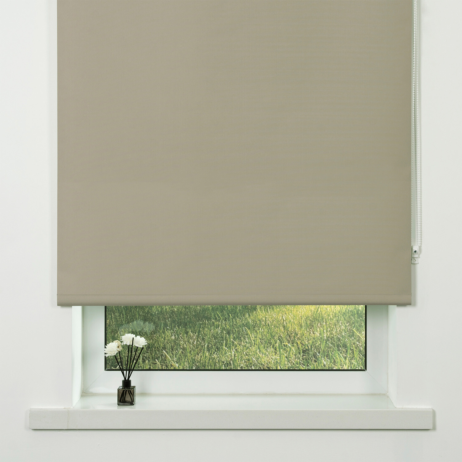 Divante Plain Blackout Roller Blind - Fawn / 120cm Image 2