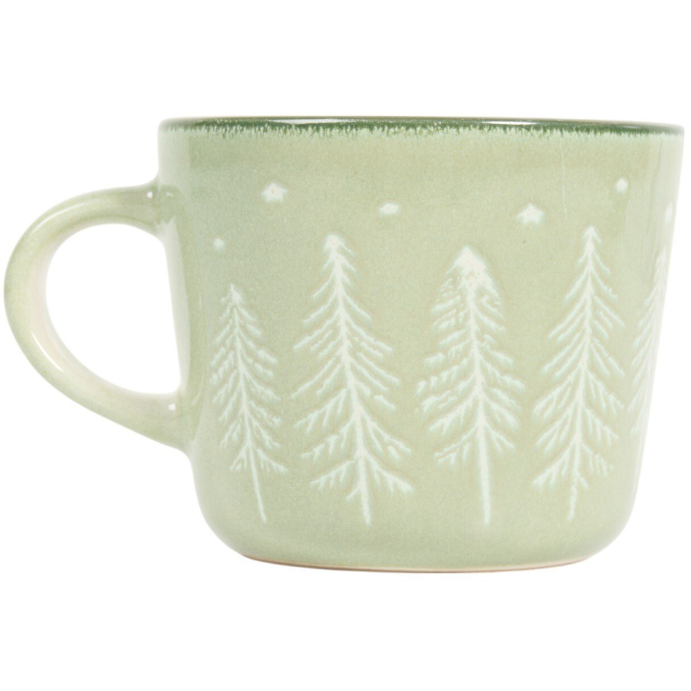 Pack of 4 Nordic Tree Mugs Sage Image 2