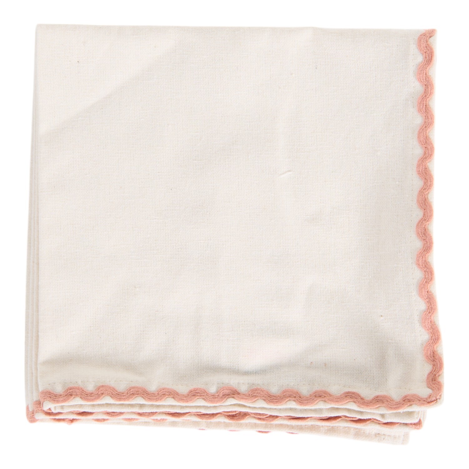 Cream Scallop Napkins 2 Pack Image 2
